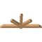 Ekena Millwork Kennewick Timber Gable Bracket, Western Red Cedar, 84"W x 35"H x 5 1/2"D x 5 1/2"F, 10/12 Pitch GBW084X35X0606KEN00SWR - alternate 4